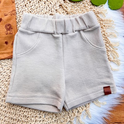 Conj. Camiseta Savana e Bermuda Canelada - Ferrugem